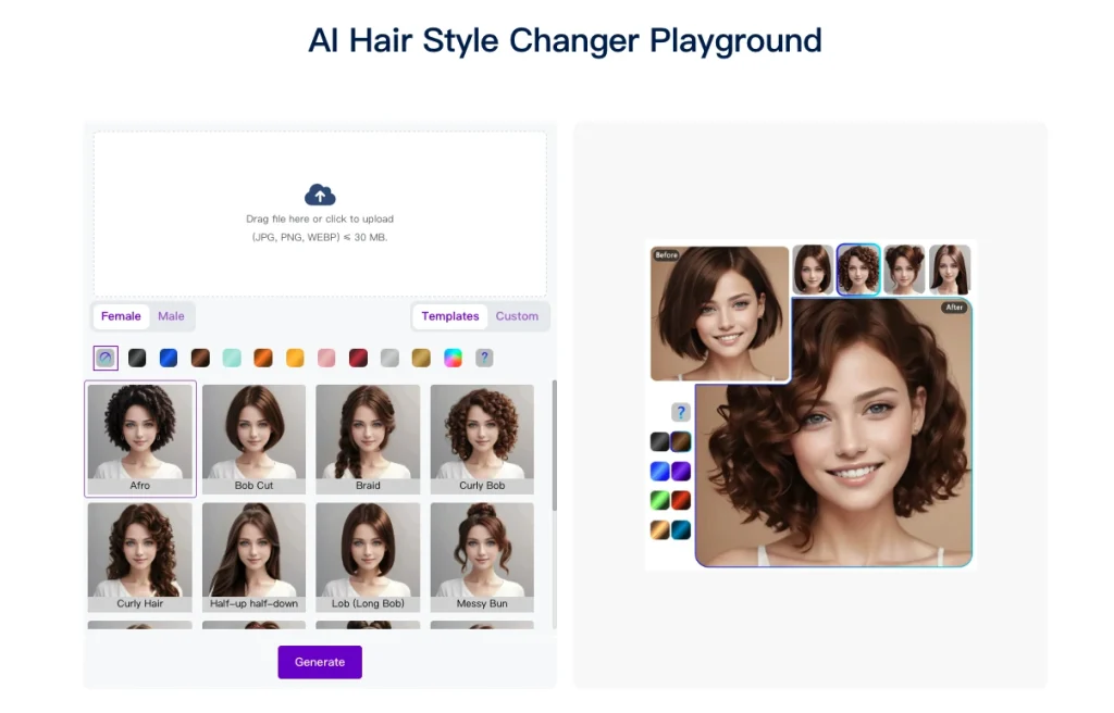AI Hair Style Changer Playground