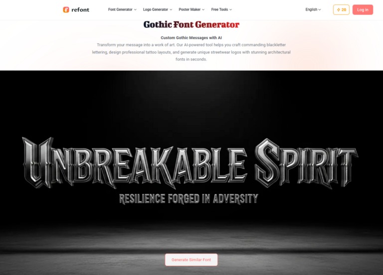 Gothic Font Generator