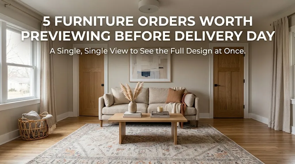 5 Furniture Orders Worth Previewing Before Delivery Day